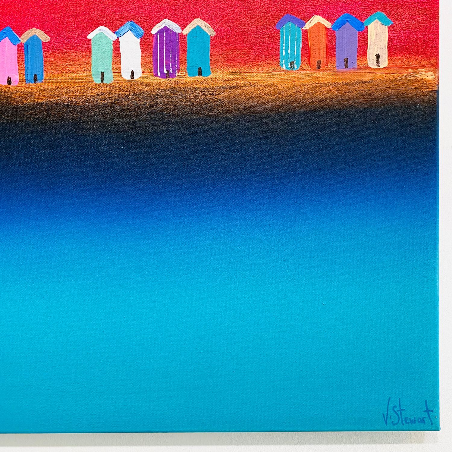 'Huts of Colour' by artist Victoria Stewart